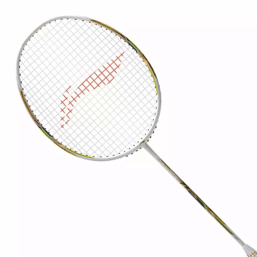 New Raket Badminton LINING WINDSTORM 72 S / 72S / WS72S Raket Only - White Gold Lime