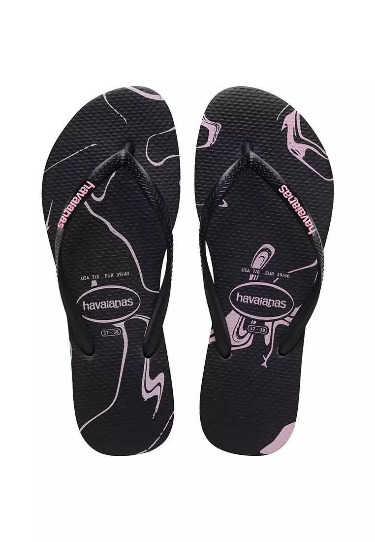 Discount on Havaianas  shoes - SKU: Slim Marble Flip Flops