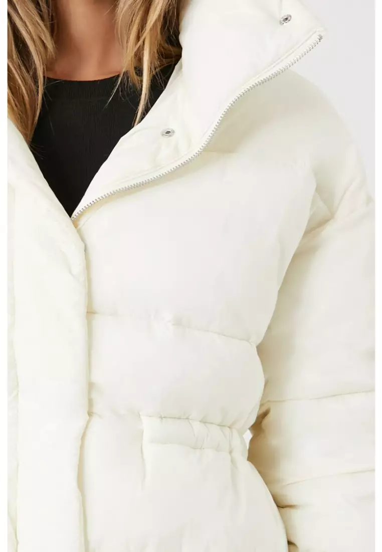 Buy FOREVER 21 Quilted Snap Button Puffer Jacket 2024 Online