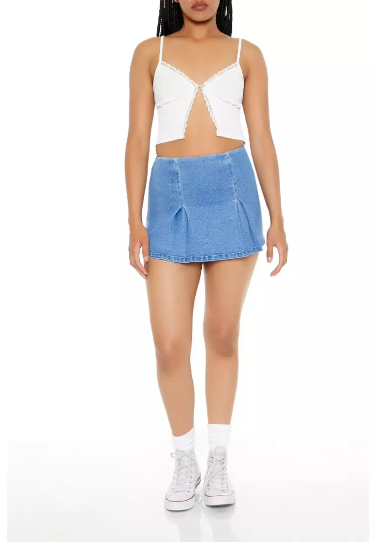 Forever 21 jean mini skirt deals