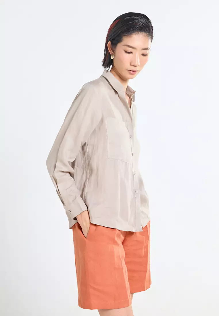 Casual Workwear Linen Shirt