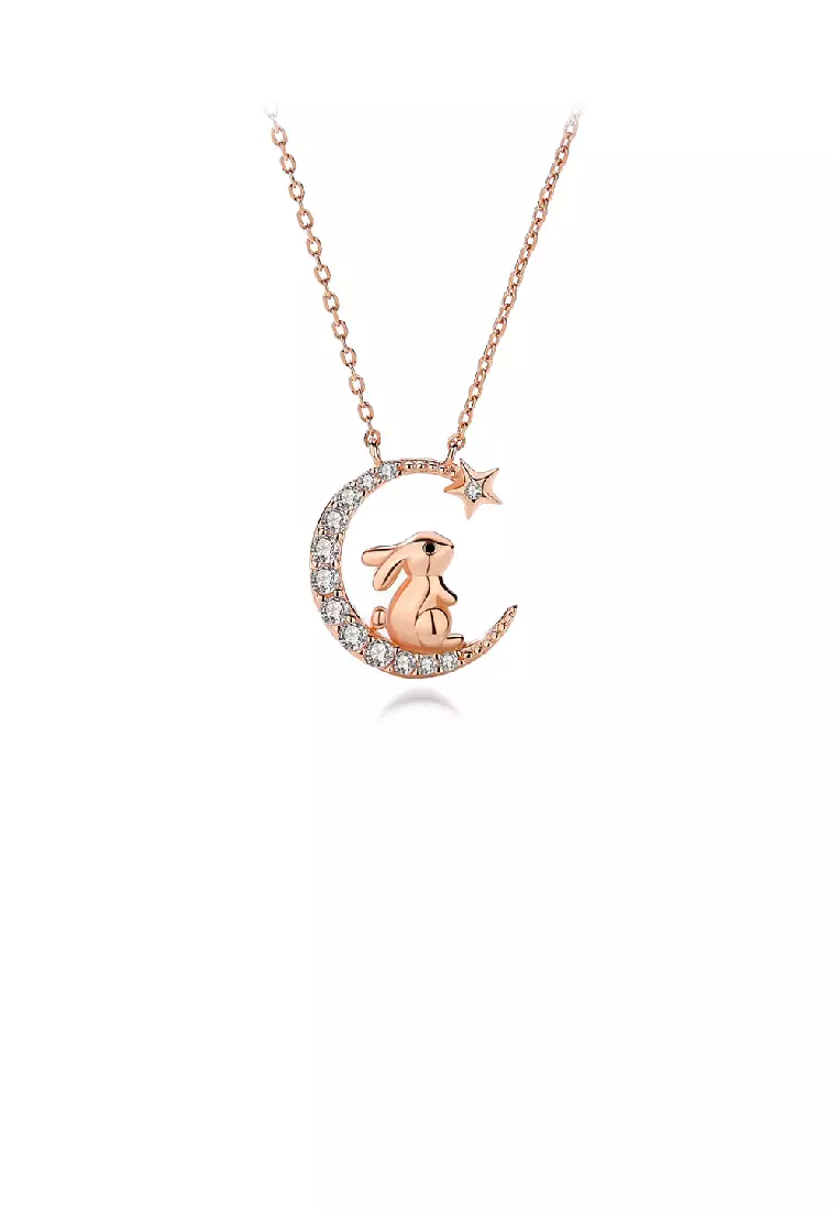 Buy Glamorousky 925 Sterling Silver Plated Rose Gold Fashion Cute