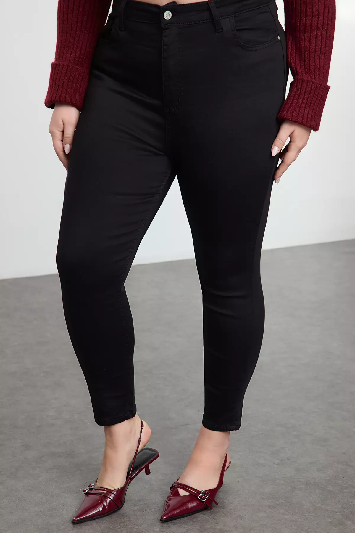 High Waist Flexible Skinny Jeans