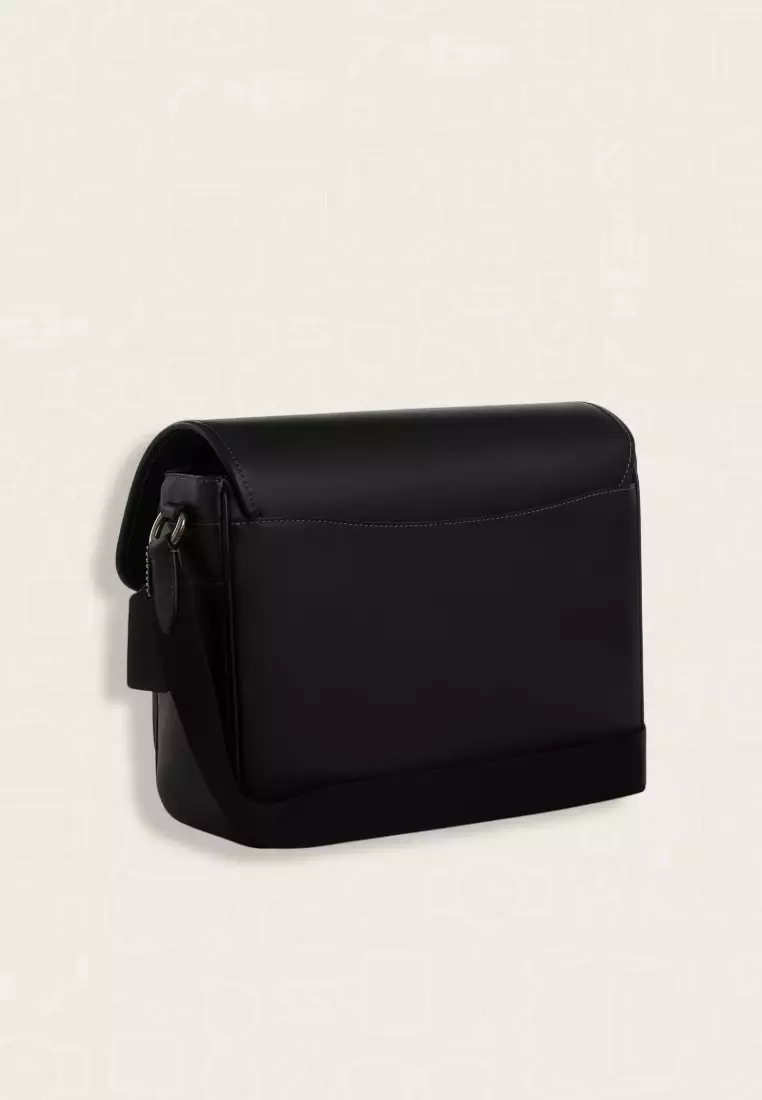 Coach Racer Messenger Bag Black