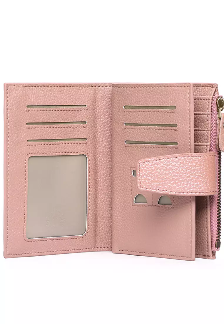 VANSA Pebbled Cow Leathers Short Wallet VBW-Wt5191