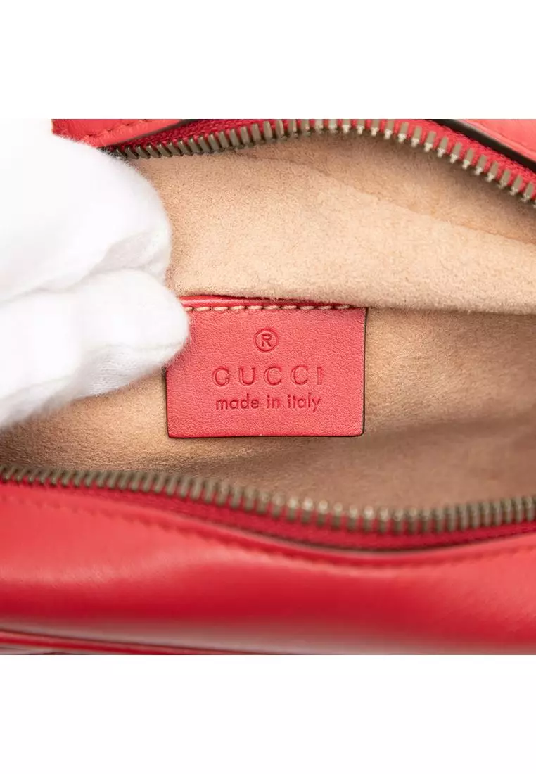 Pre-Loved Gucci Small Gg Marmont Matelasse Leather Crossbody