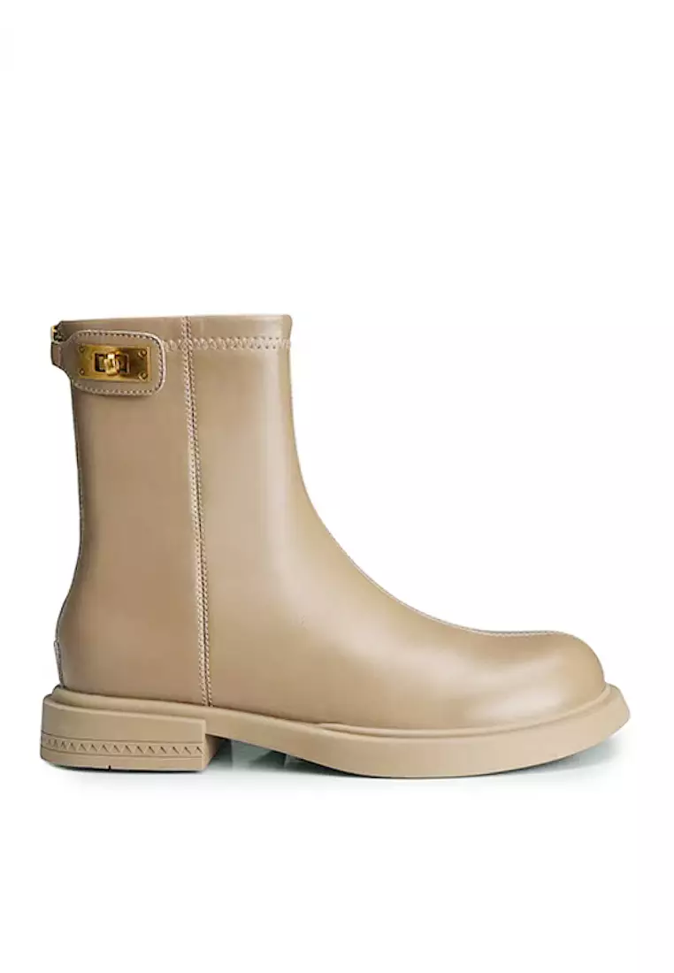 Discount on Twenty Eight Shoes  shoes - SKU: VANSA Unique Lock Platform Martin Boots VSW-B1358