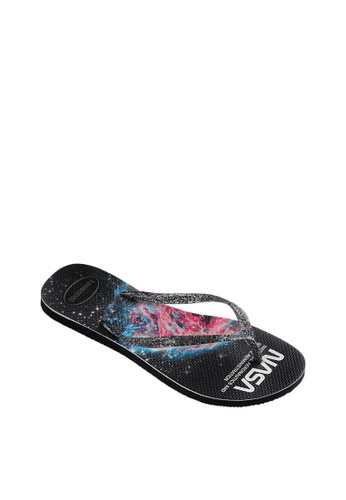 Buy Havaianas Havaianas Women Slim Nasa - Black Flip Flops 2023 Online |  ZALORA Singapore