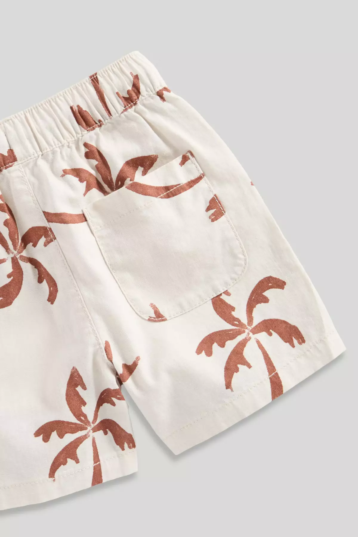 Mothercare Palm Shirt and Shorts Set - Set Baju Anak Laki-laki (Krem)
