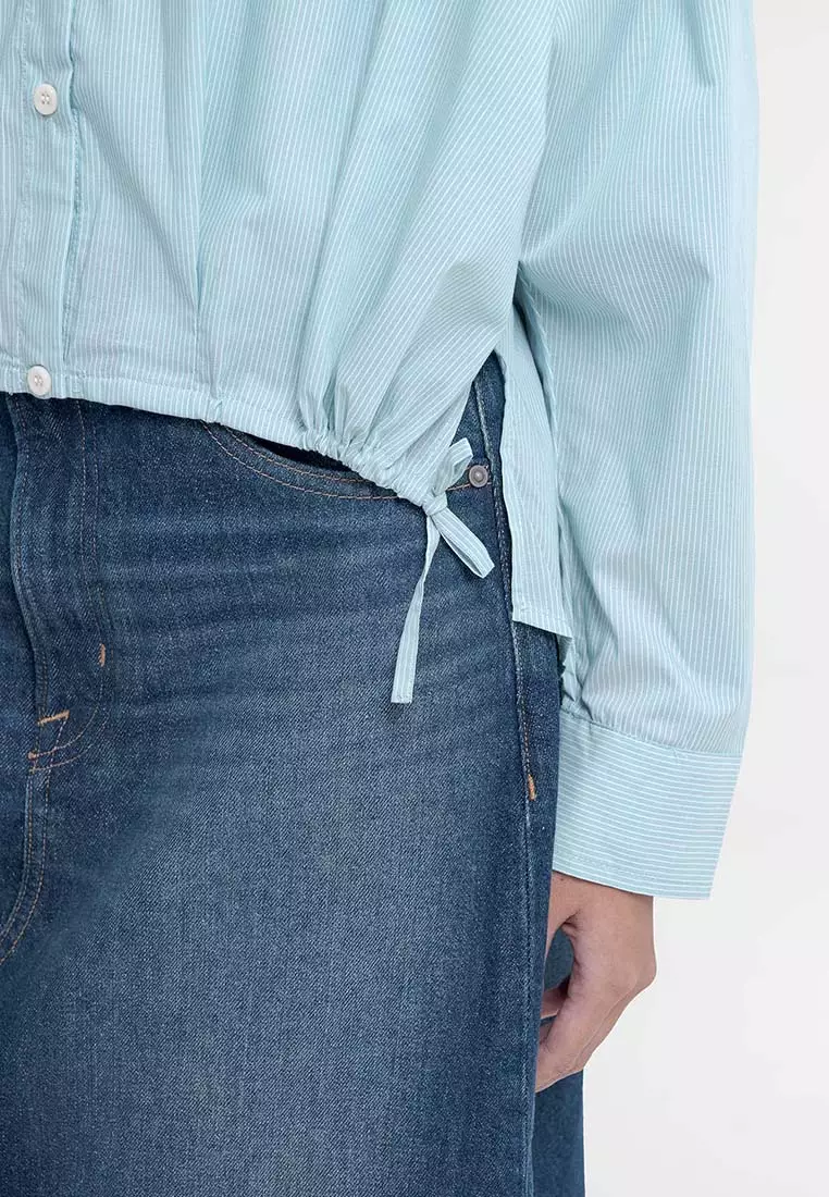 Earth Music & Ecology - Honami Tuck Drawstring Shirt