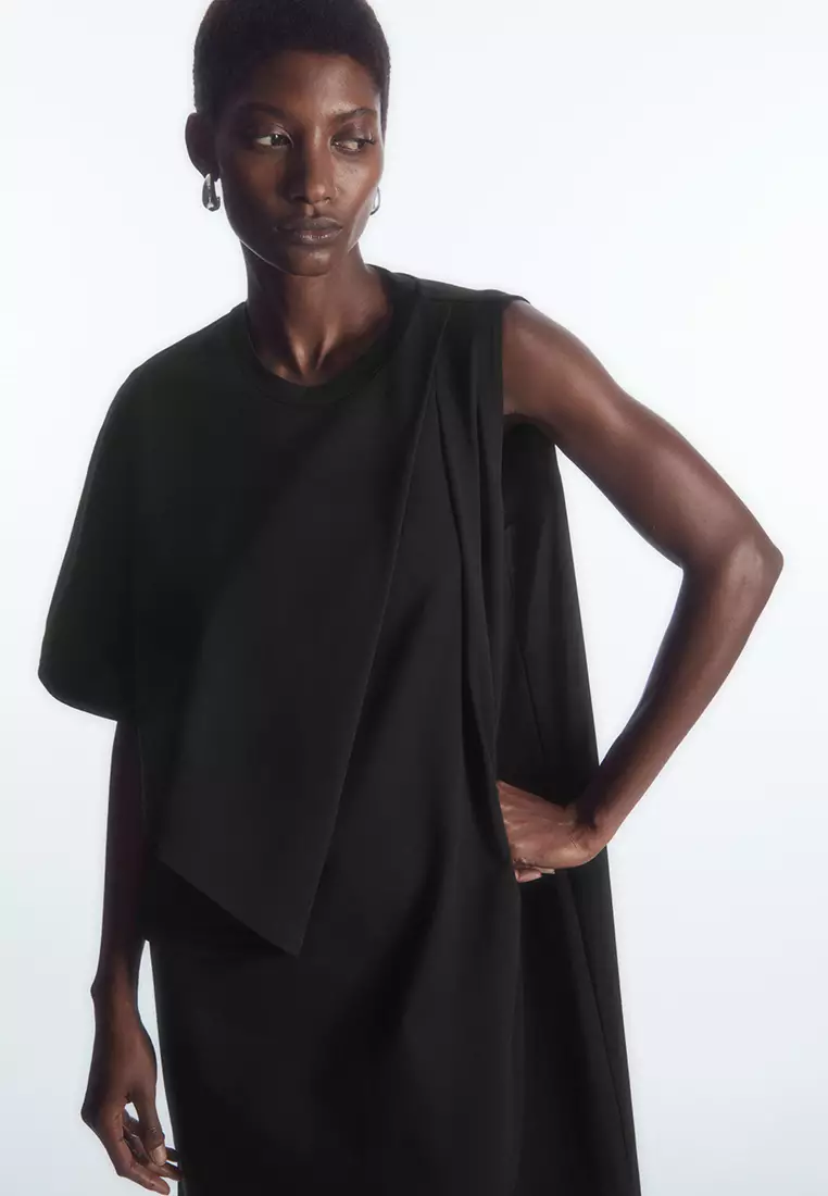 Asymmetric Jersey Dress