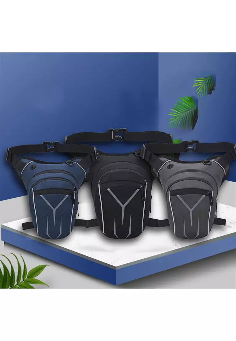 Motorcycle Nylon 1101 Leg Bag – Gray