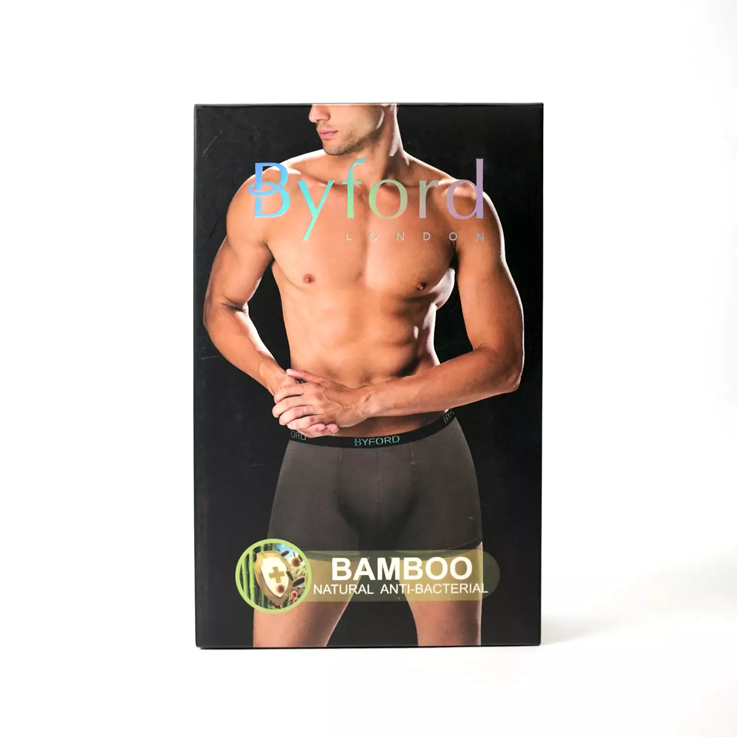 Byford Men Boxer Underwear Isi 2 pc Bamboo Mix Color - YBYB09S2BS