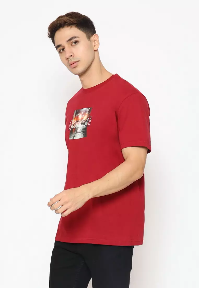 POLICE T-Shirt Cotton Combed Sablon Raster Pria 2073280461