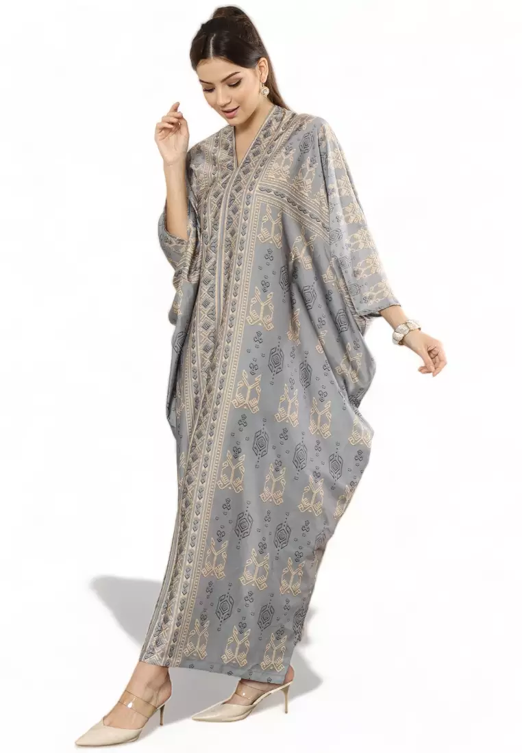 Kanzi Exclusive Long Sleeve Songket Kaftan