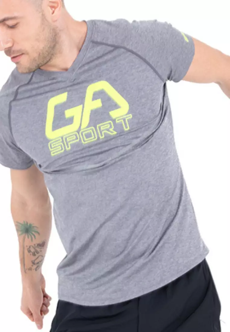 Gym Aesthetics Training Wicking Sport Shirt for Men(XL) Gym