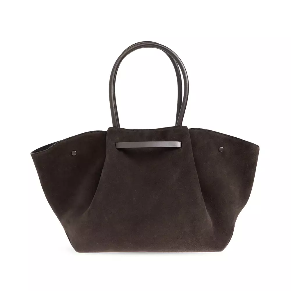 The New York Tote Bag Suede Dark Chocolate