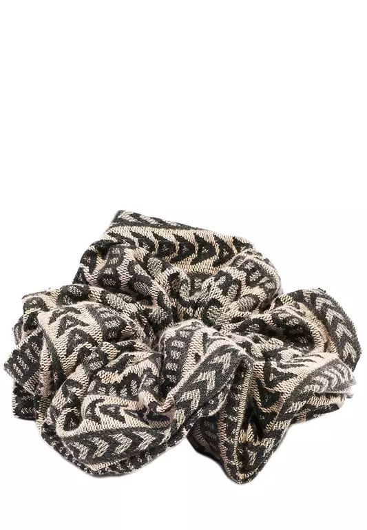 Monogram Jacquard Scrunchie in Natural Jacquard J509M03FA22
