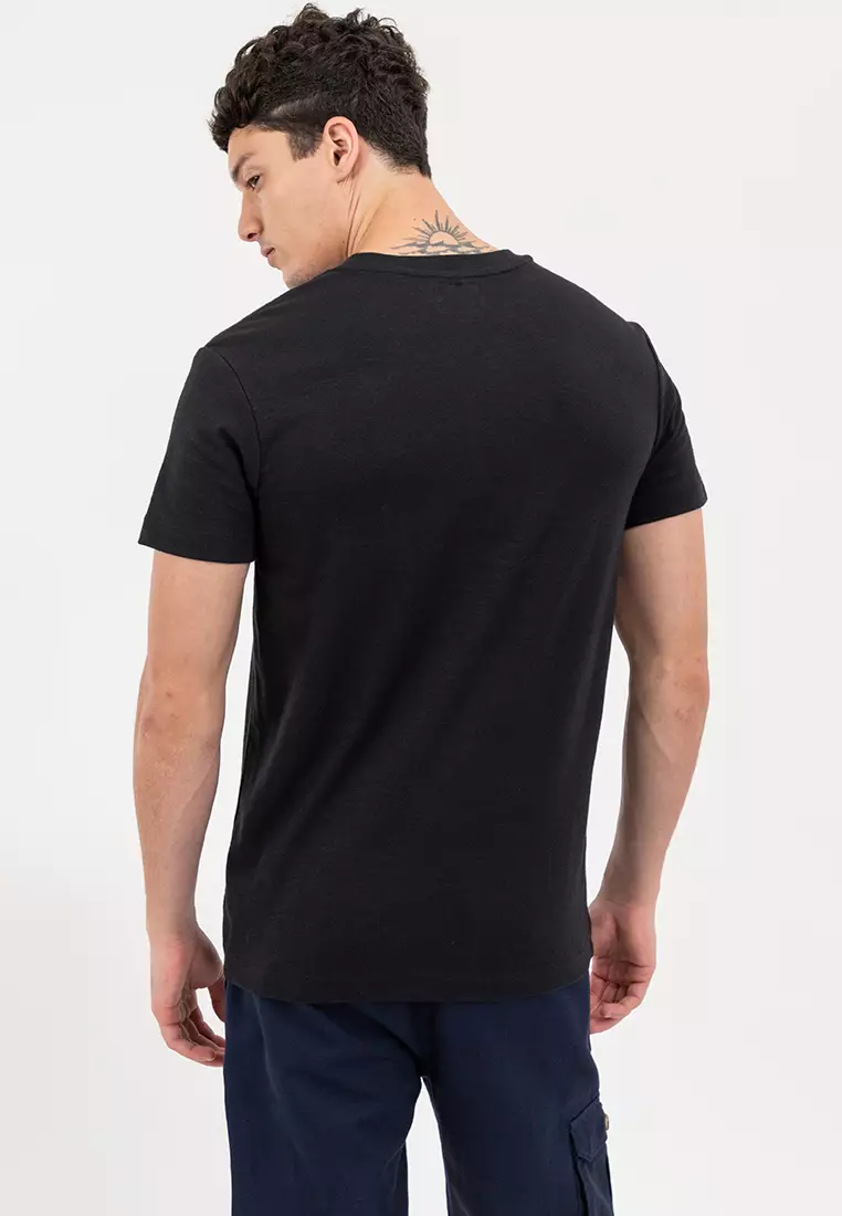 Men's Pocket Slub Tee Black