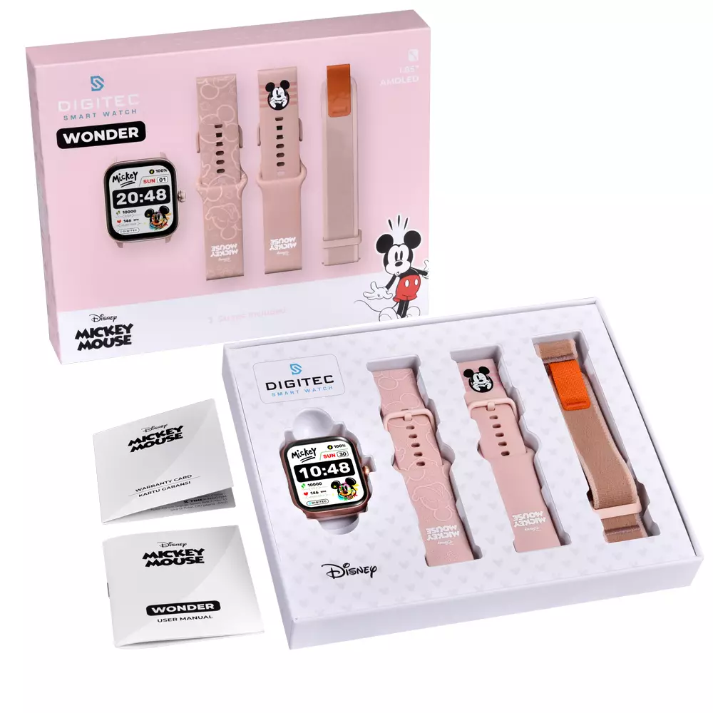 Digitec Jam Tangan Wanita - Pink - Rubber - DG-SW-WONDER-MM-PK