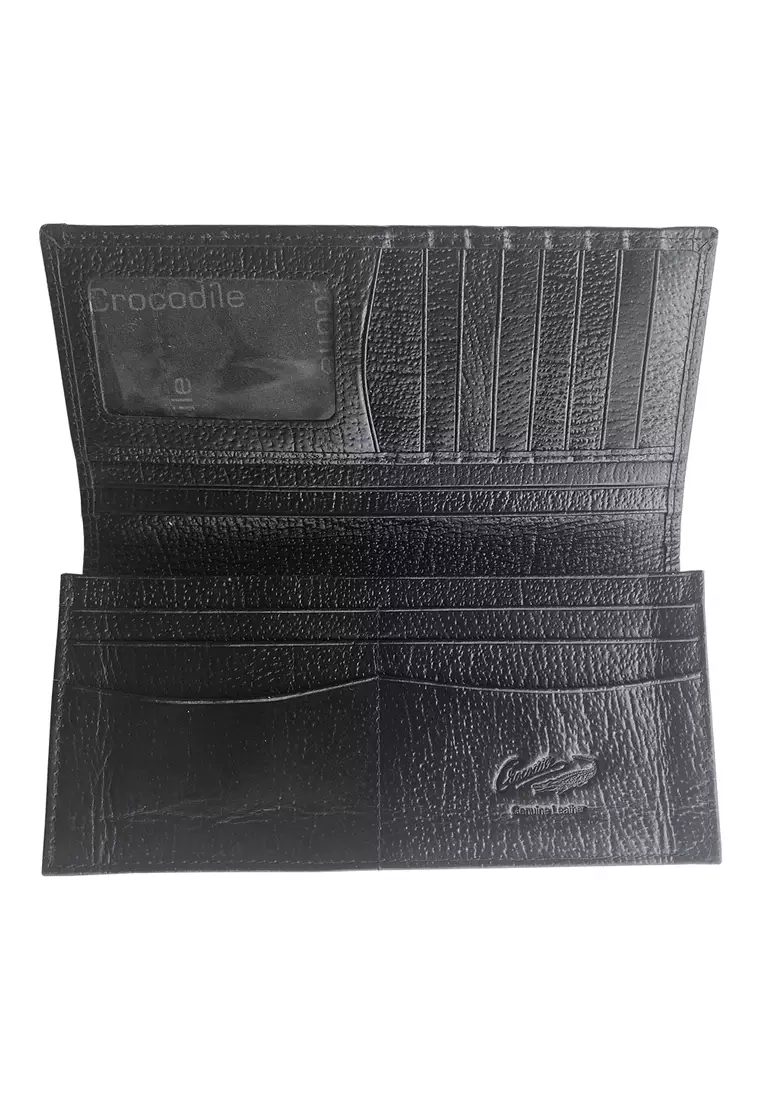 Crocodile H1501BY Dompet Panjang Long Wallet Leather Kulit