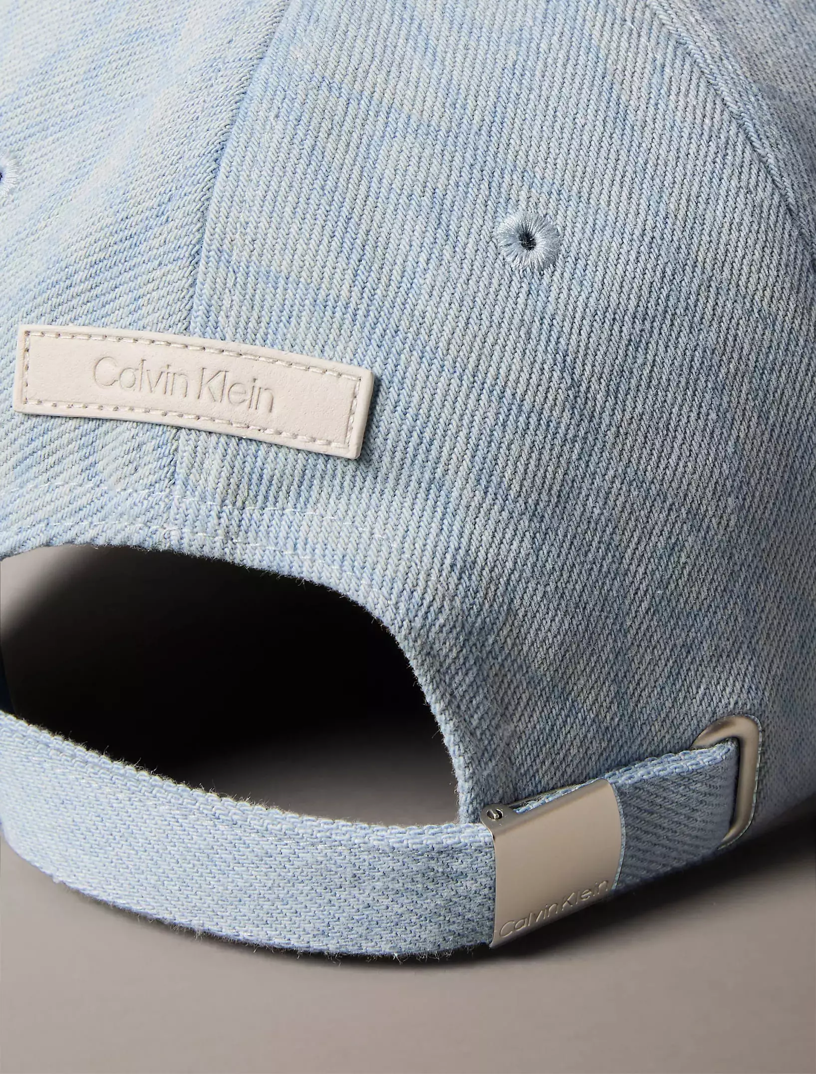 Calvin Klein - Denim Emblem Burnout Patch Cap