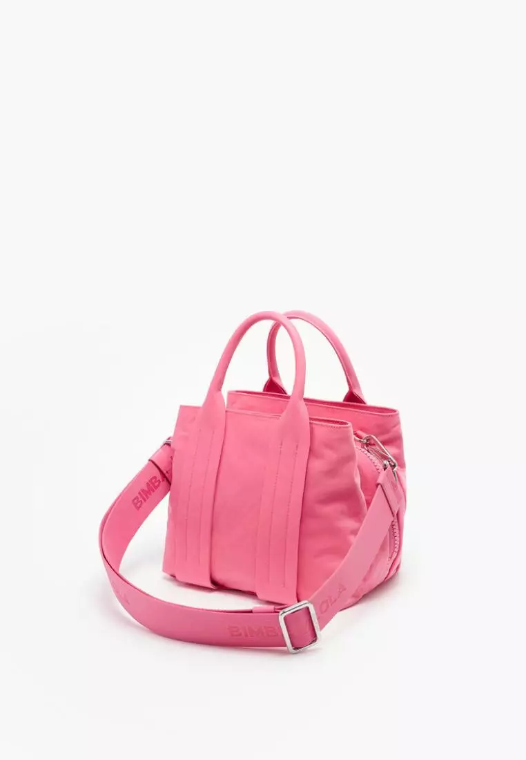 Bimba Y Lola S Pink Nylon Tote Bag