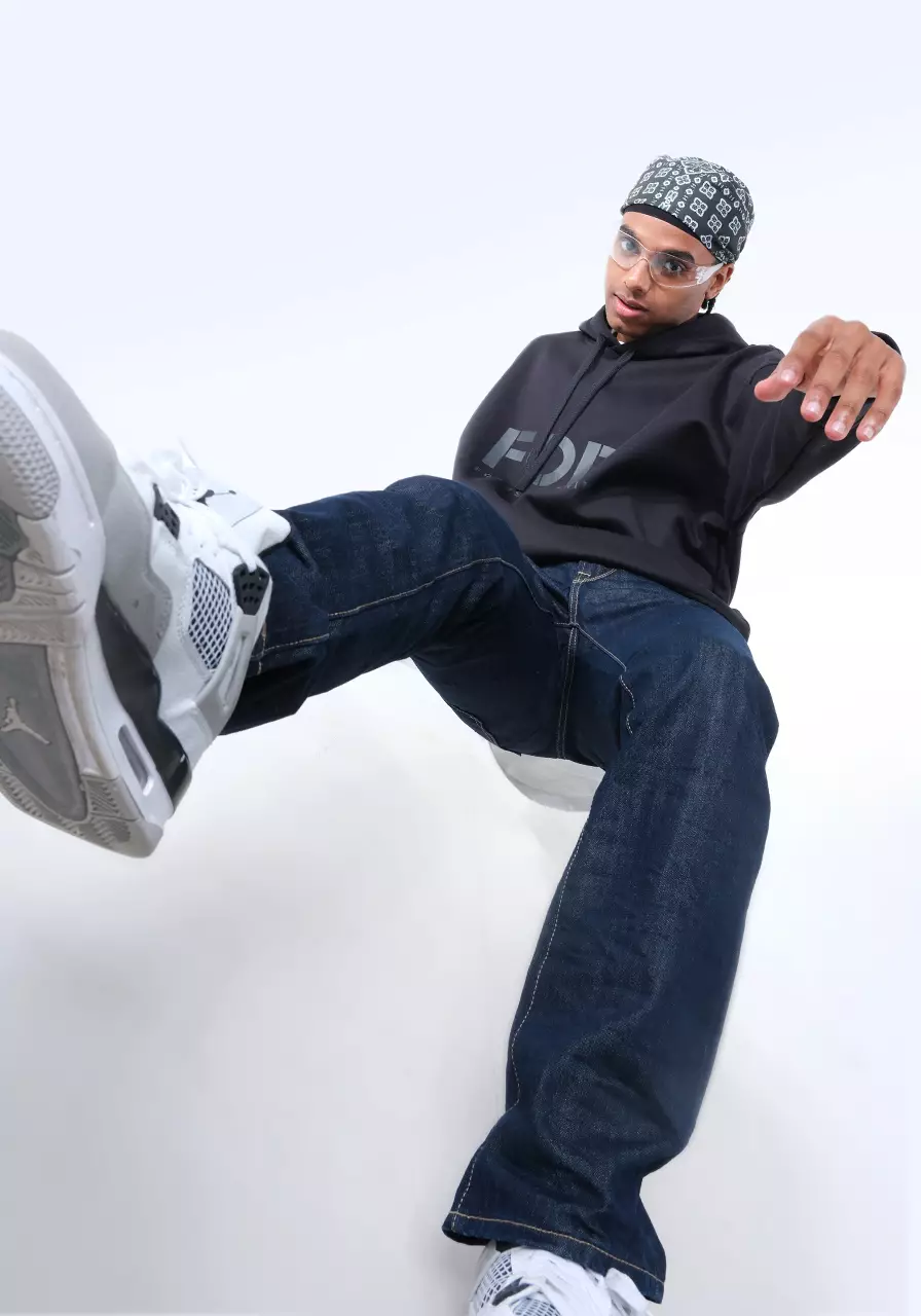 Celana Panjang Jeans Pria Regular A4 Series Dark Blue