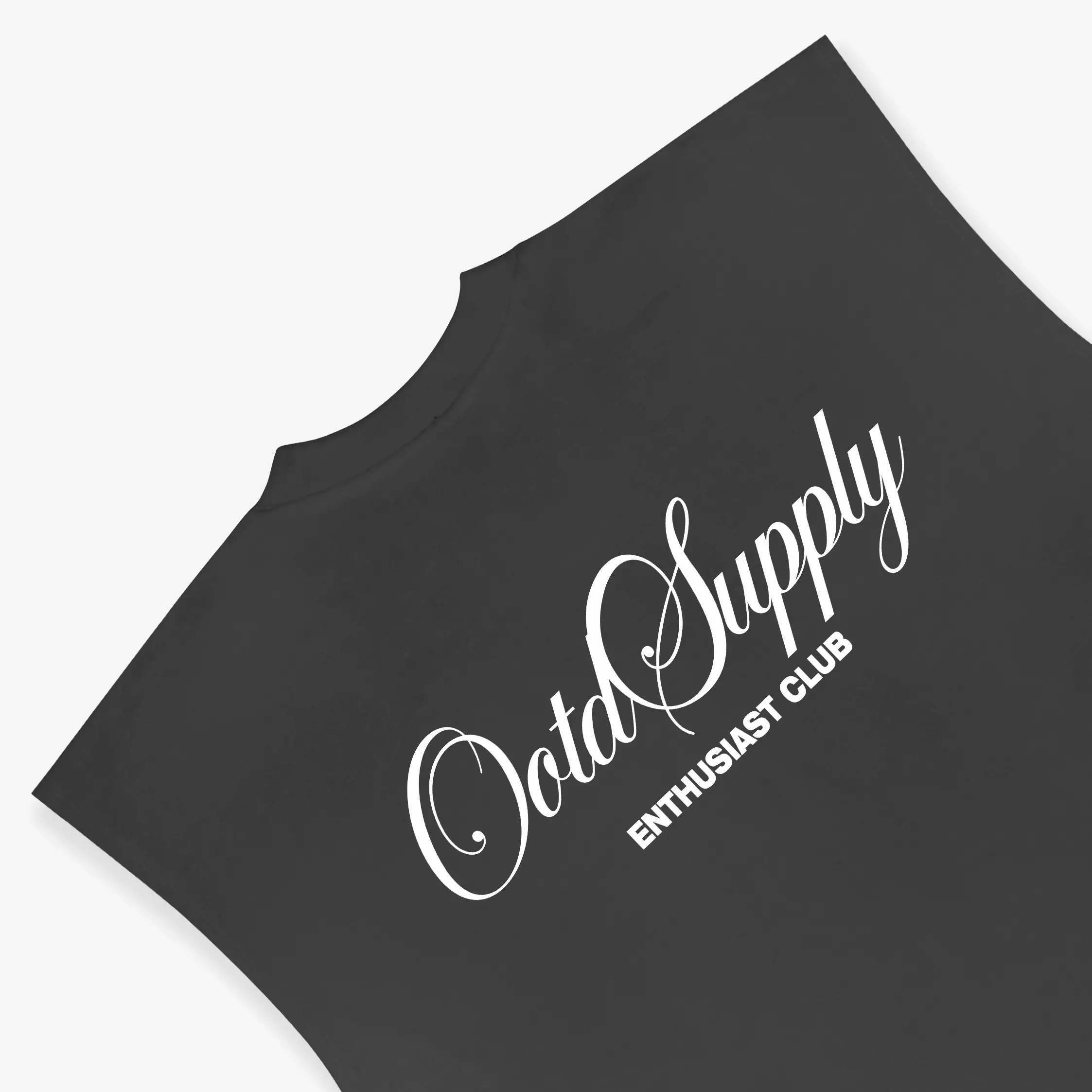 OOTDSUPPLY Oversize Sleeveless Shield Dark Grey & Dark Brown l Kaos Oversize Singlet013