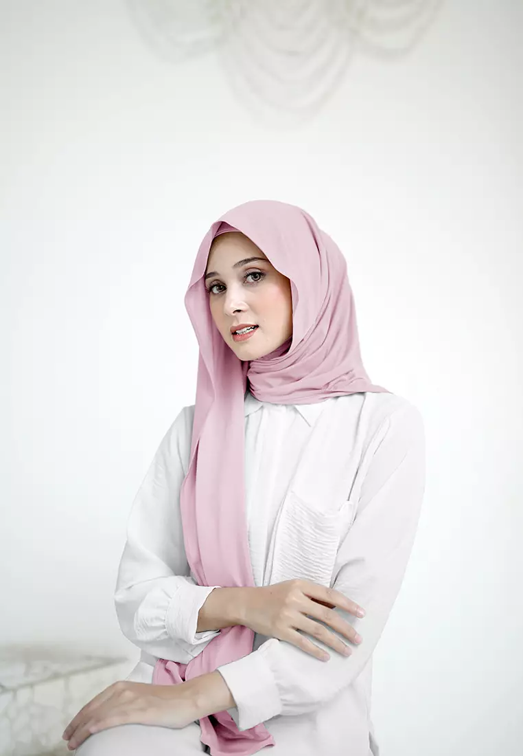 Cotton Bee - Pashmina Instan Freeya Curve Leher Jersey 