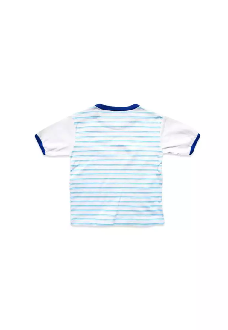 Skabe Pakaian Bayi Anak Laki Laki Baju Atasan Oblong Lengan Pendek Motif City Car Setelan Celana Kaos Full Print All Size Baby Putih Untuk Usia 6 Bulan Hingga 12 Bulan 2938 Everyday