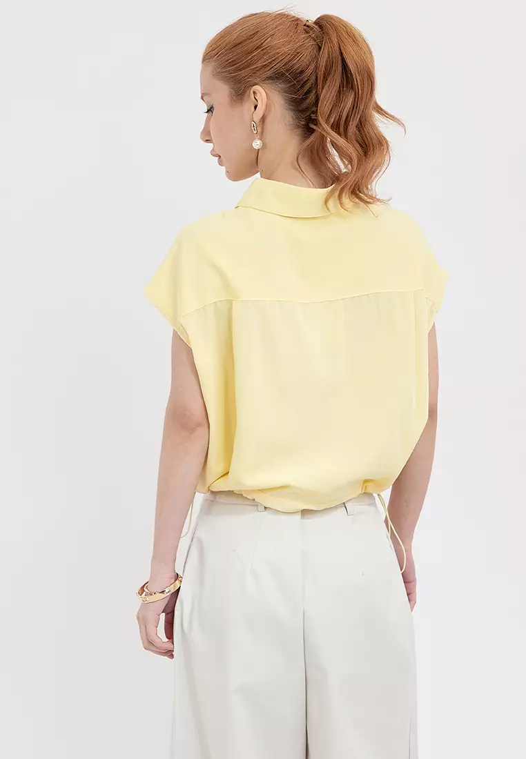 MADIWA Pulled Waist Blouse