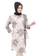 Evernoon grey Tunik Batik Modern Motif Daun Ulir Atasan Wanita Muslimah Fashionable - Grey 35D3DAAAD769A4GS_6