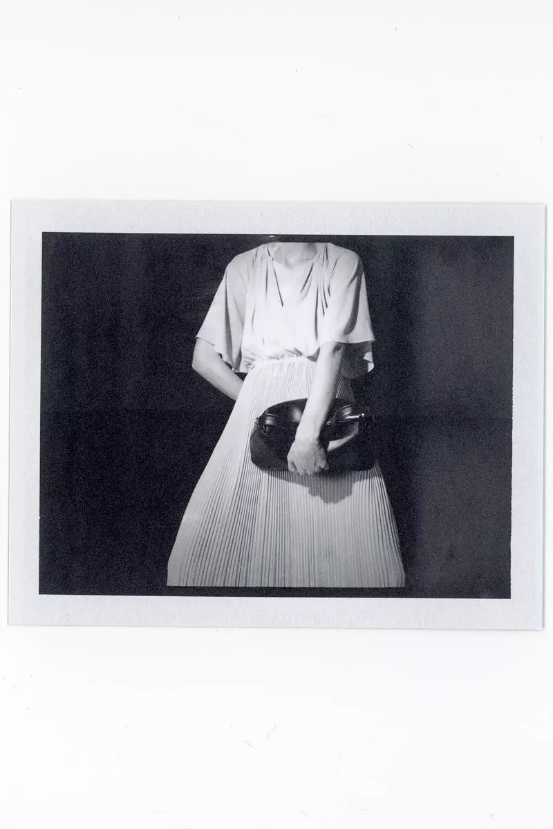 Tie-detail pleated dress