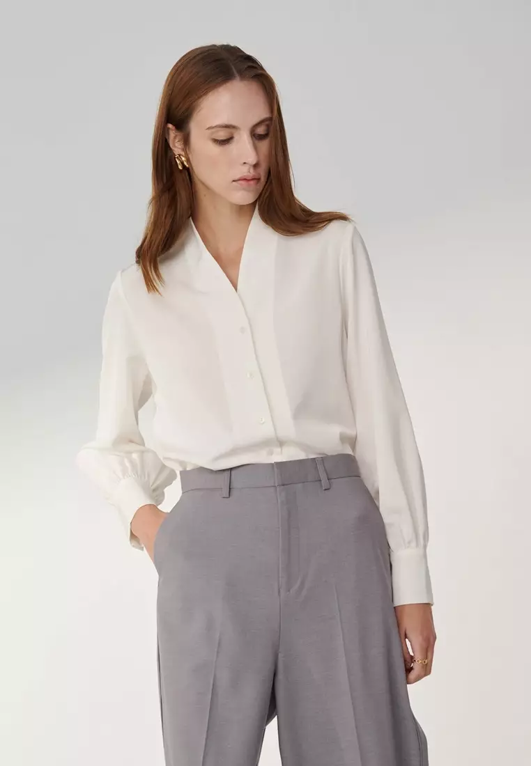 White Button Up Blouse