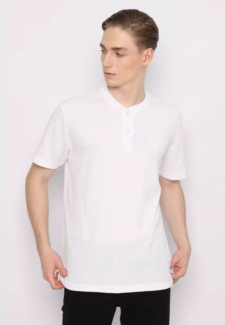 MATSUDA Henley T shirt Texture Popcorn Goto