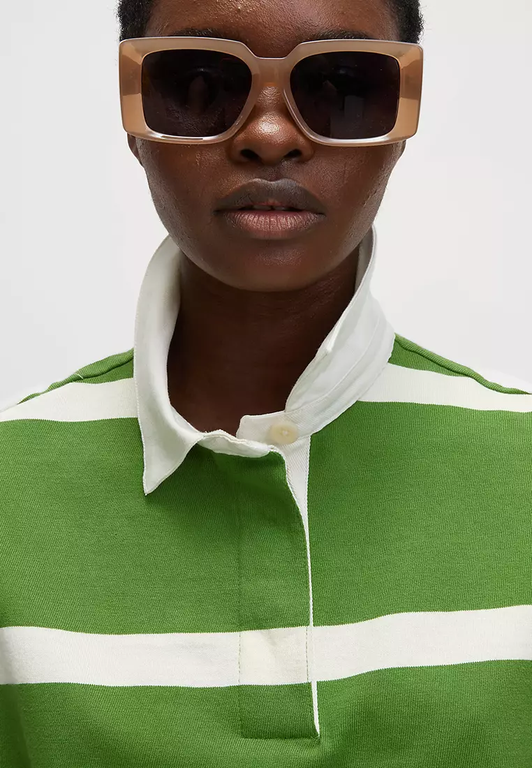 Pure Cotton Striped Rugby Top