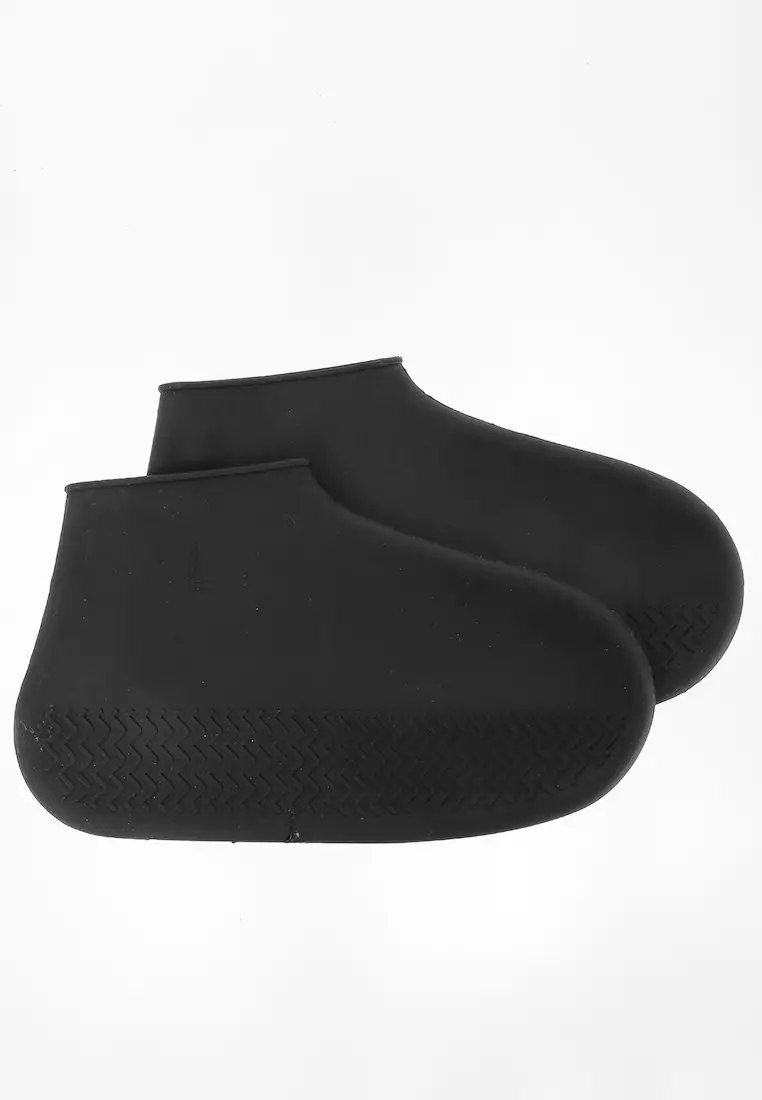 Bells Cover Hujan Sepatu Unisex Waterproof Desain Elegan Material Silicone ORIGINAL - Black