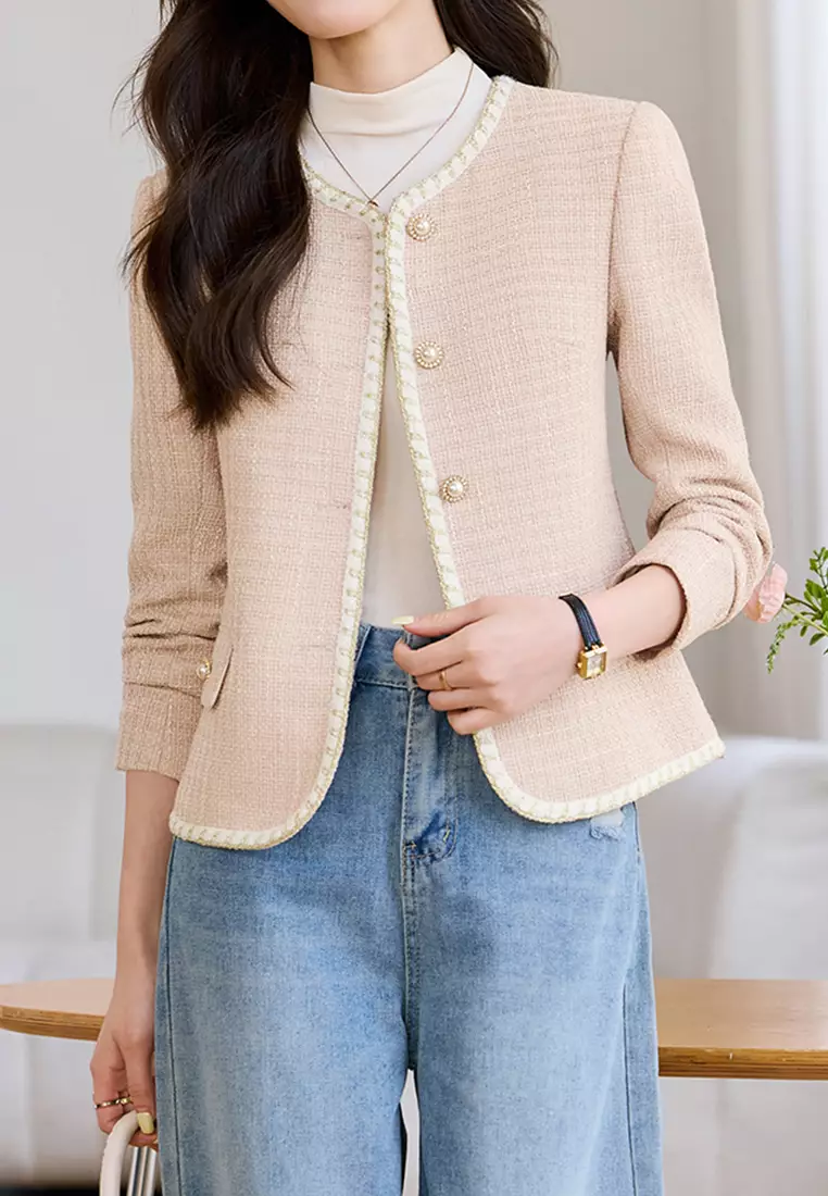 French-style Tweed Jacket‌ YGH-EY8987