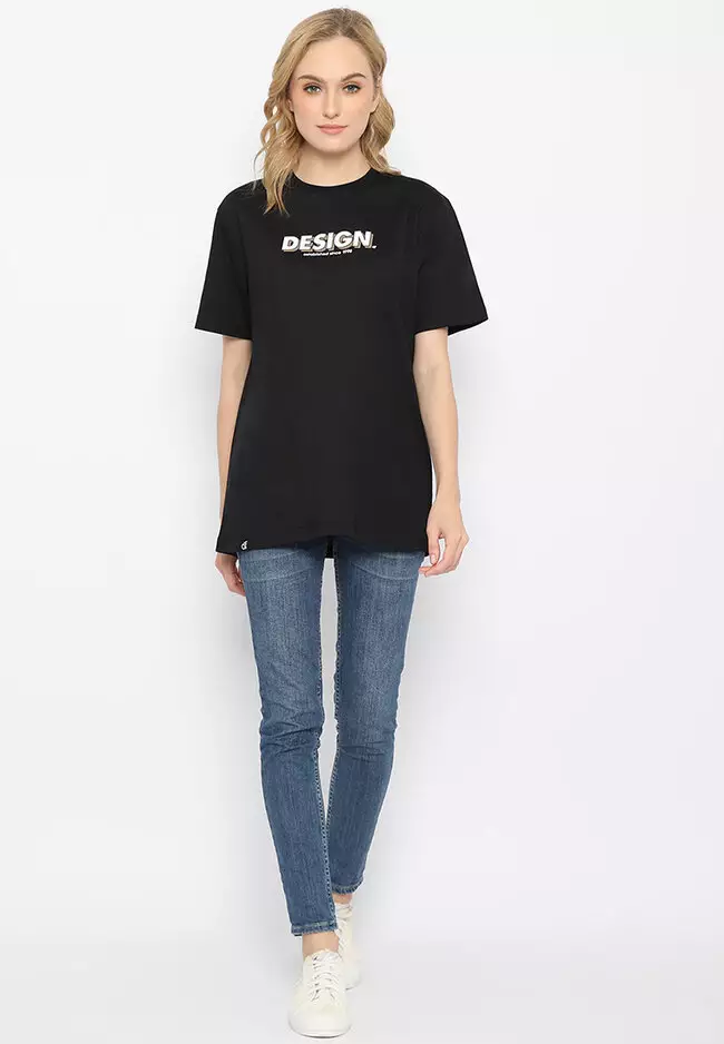 T-Shirt Single Jersey "Design" Rubber