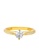 TOMEI gold TOMEI Italy Zirconia Ring, Yellow Gold 916 35A5DAC8E3D360GS_2
