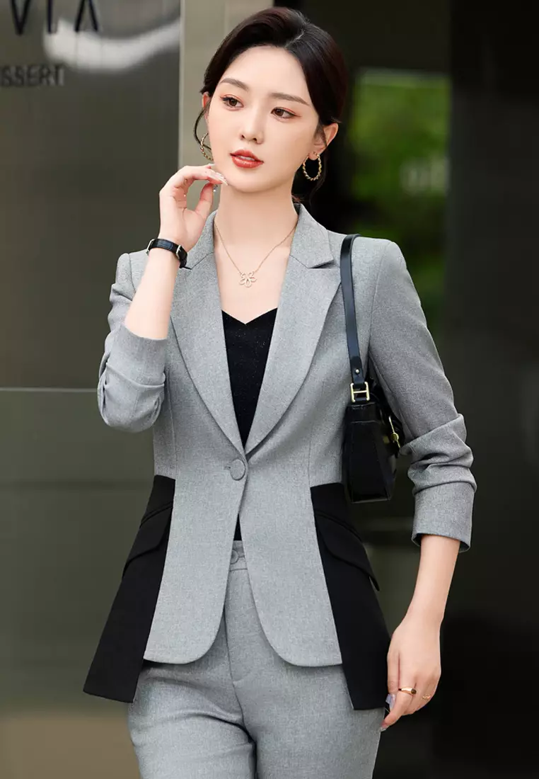 Halo Single Button Color Block Blazer 2025 Buy Halo Online