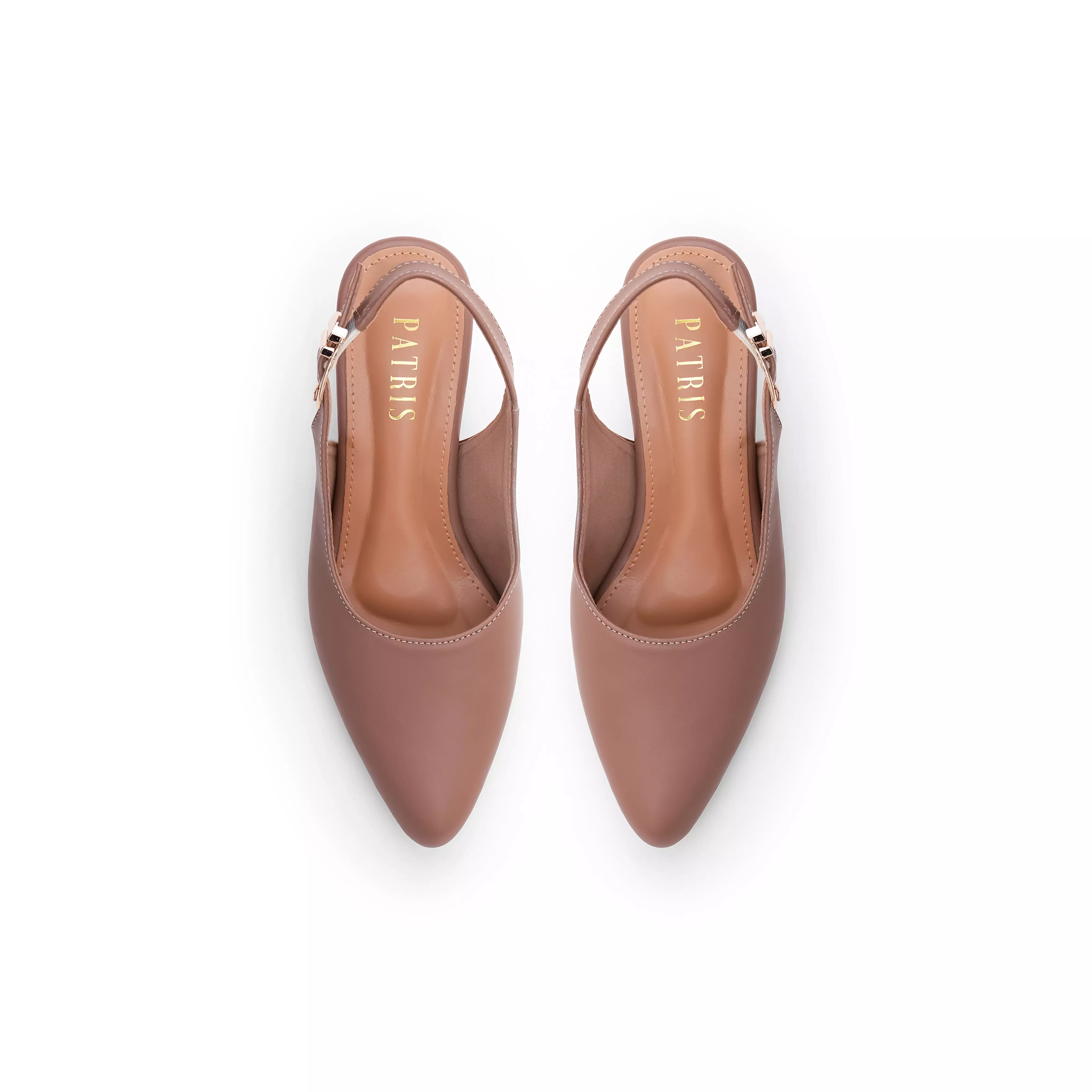 PATRIS Lenora Mules Heels Wanita / Slingback Hak 5 Cm