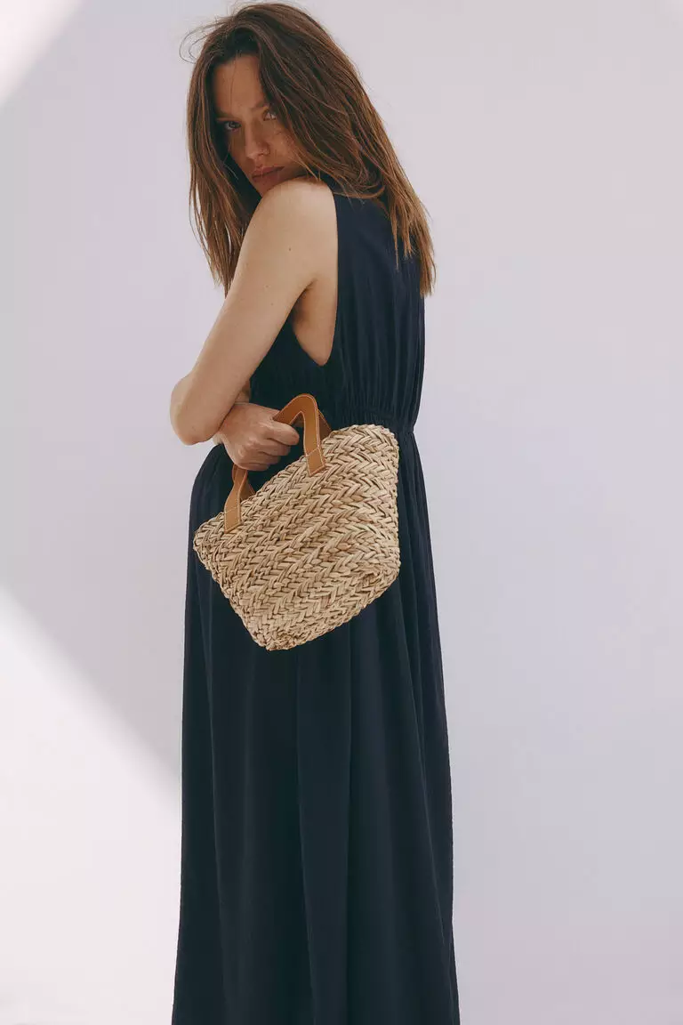 MAMA Pleat-detail dress