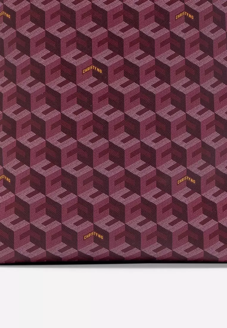 Alesso Medium Hobo Bag Burgundy