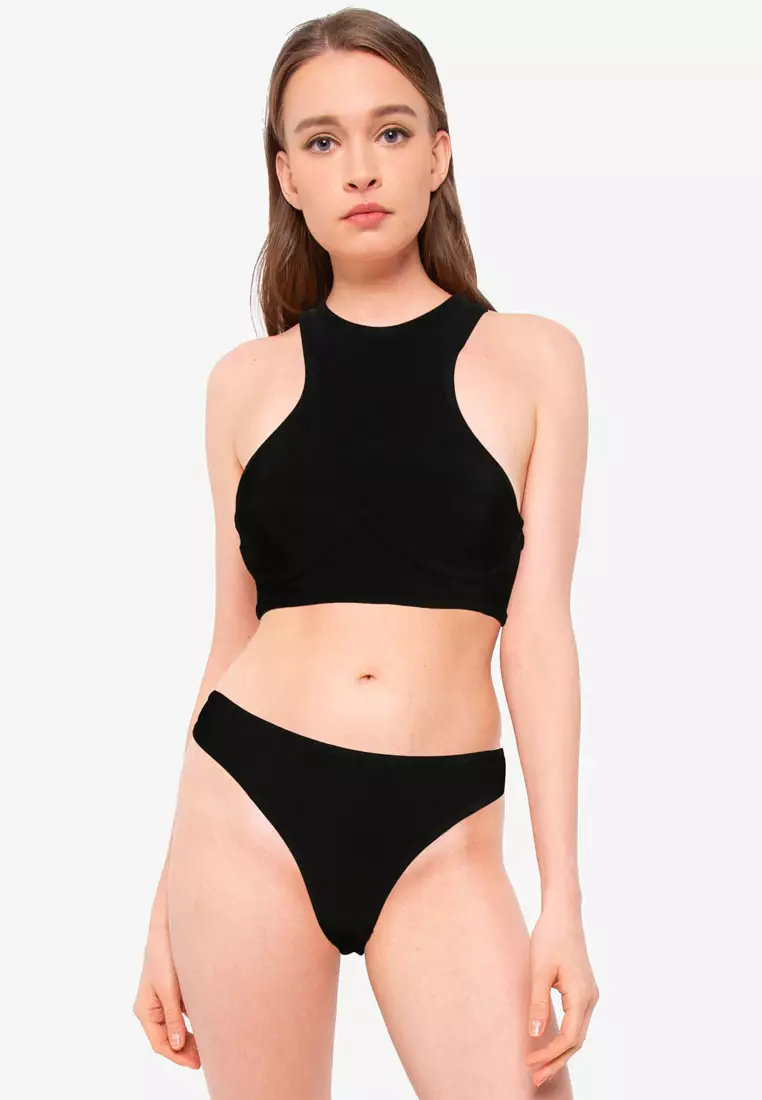 Jual Public Desire Halter Bust Seam Bikini Top Original 2023 | ZALORA  Indonesia ®
