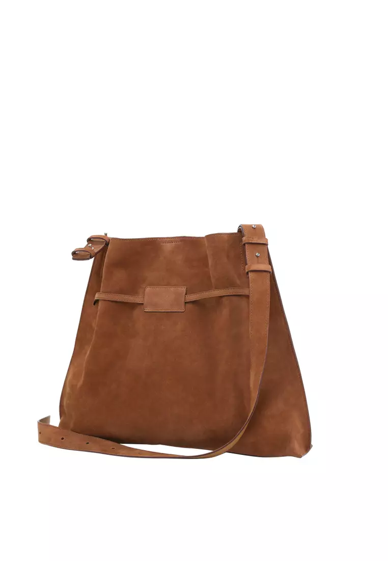 SAOI Belt Tote II - Suede Caramel