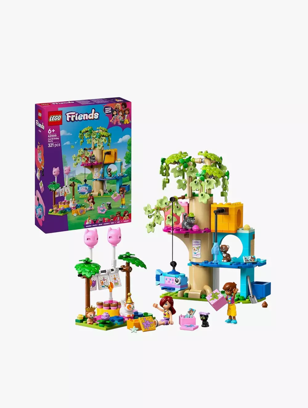LEGO® FRIENDS Cat Birthday Party & Tree House - 42666