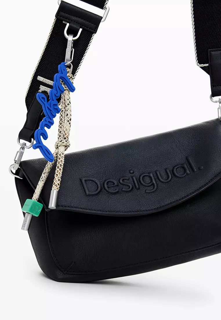 Medium 3D logo flap bag