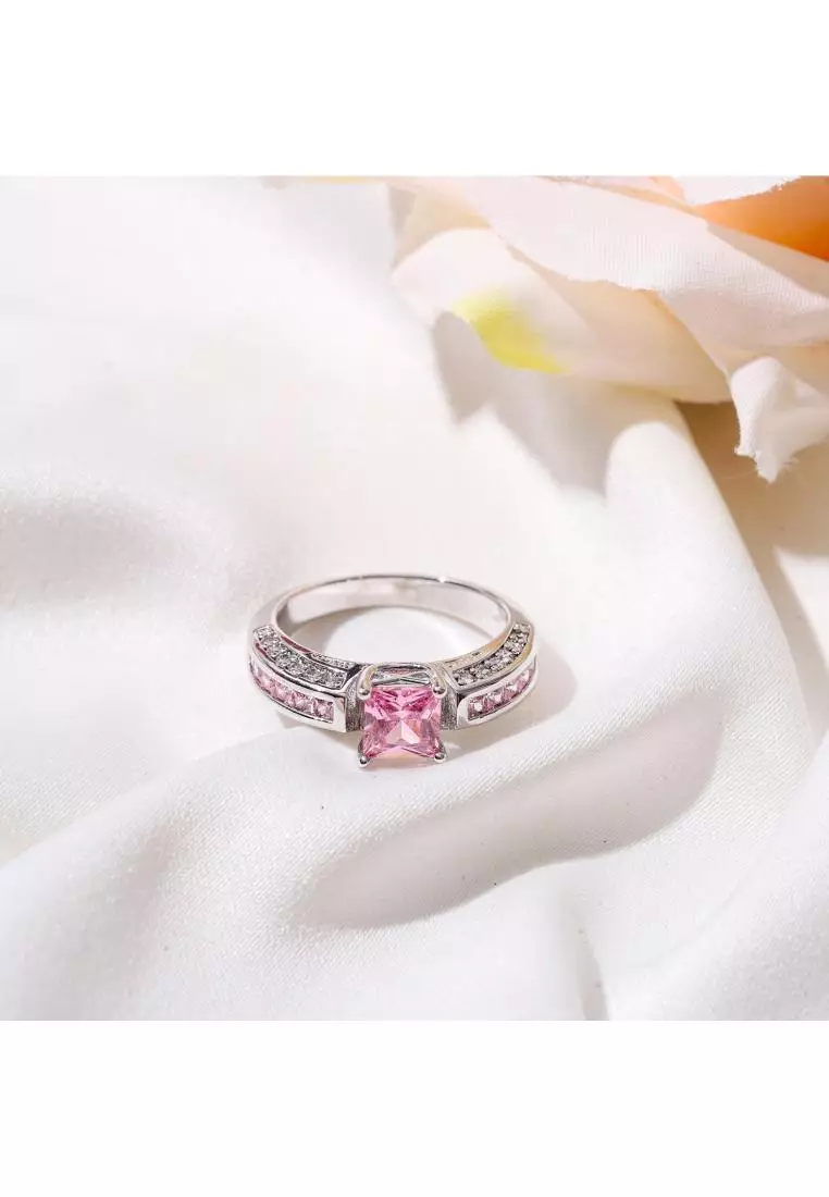 Ring PK WG - Cincin Crystal Swarovski by Her Jewellery